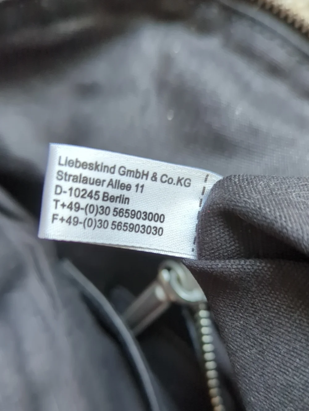 Liebeskin Berlin Black Leather Hobo Bag